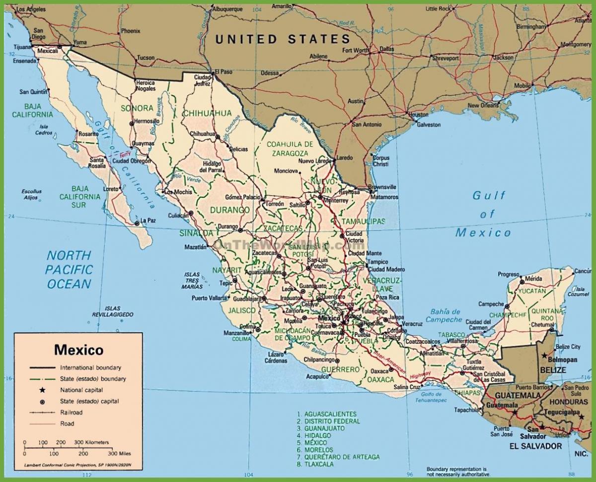 Mehhiko kaart