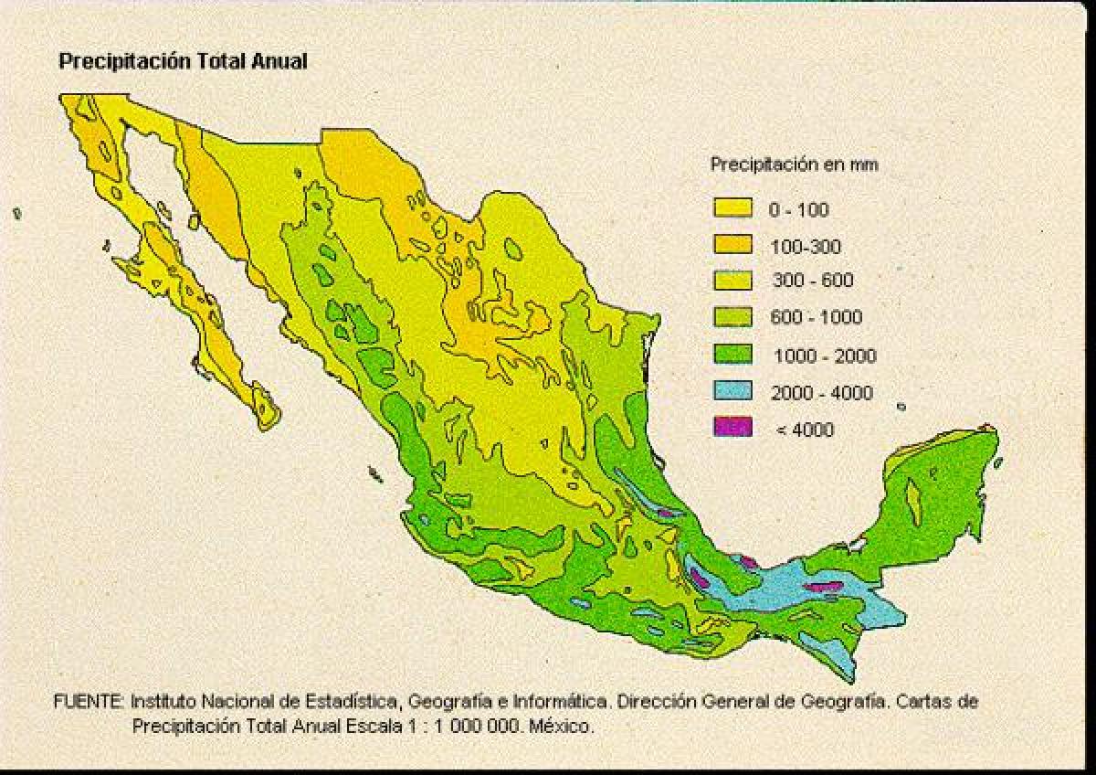 ilm kaardil Mehhiko