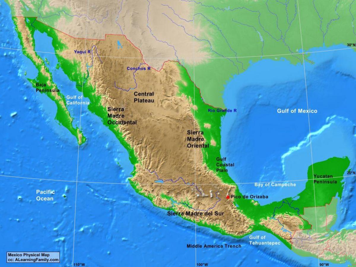 kiltmaa Mehhiko kaart