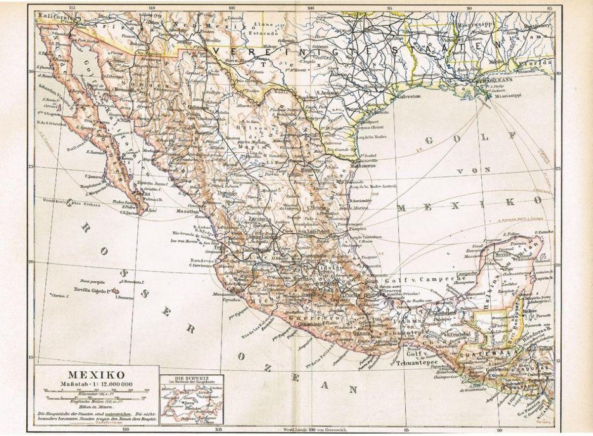 Mehhiko vana kaart