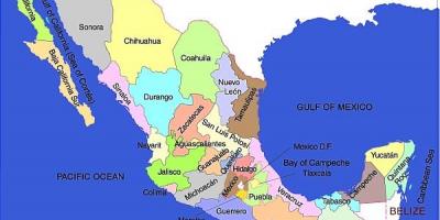 Mehhiko kaart ühendriigid