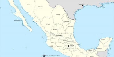 Ühendriikide ja Mehhiko kaart